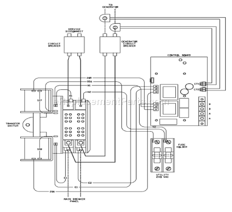 Page C Diagram and Parts List for 071025-0  Briggs and Stratton Generator